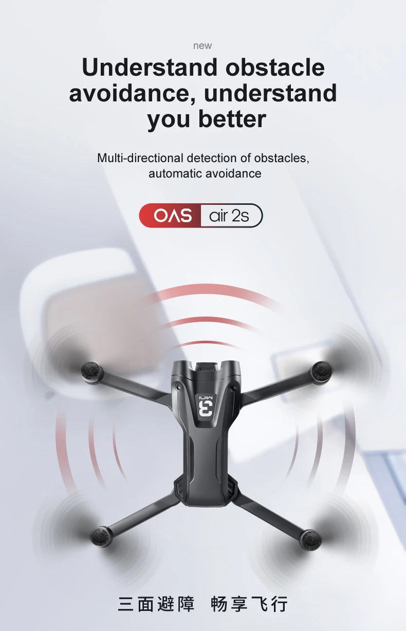 Z908 MAX Drone, new understand obstacle avoidance, understand you better multi-directional detection of