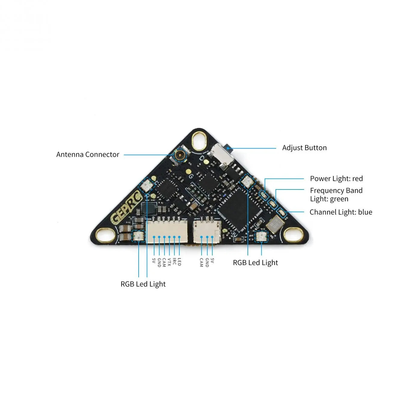 GEPRC RAD Whoop 5.8G VTX - 32CH Video Triangle Image Transmission For DIY RC FPV Quadcopter Drone Replacement Accessories Parts 17 GEPRC RAD Whoop 5.8G VTX, GEPRC RAD Whoop 5.