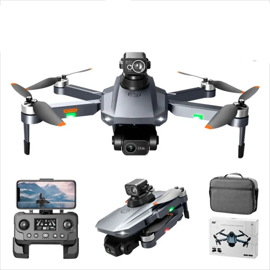 Drone RG101 PRO - Contrôle professionnel 3000 mètres 8K Caméra panoramique et inclinable mécanique à deux axes Moteur sans balais Laser pour éviter les obstacles Drones GPS