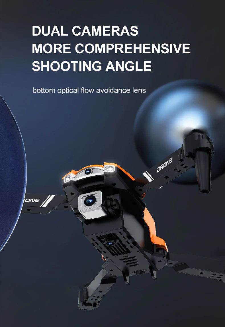 S2 Drone, dual cameras more comprehensive shooting angle bottom optical flow avoidance lens pon