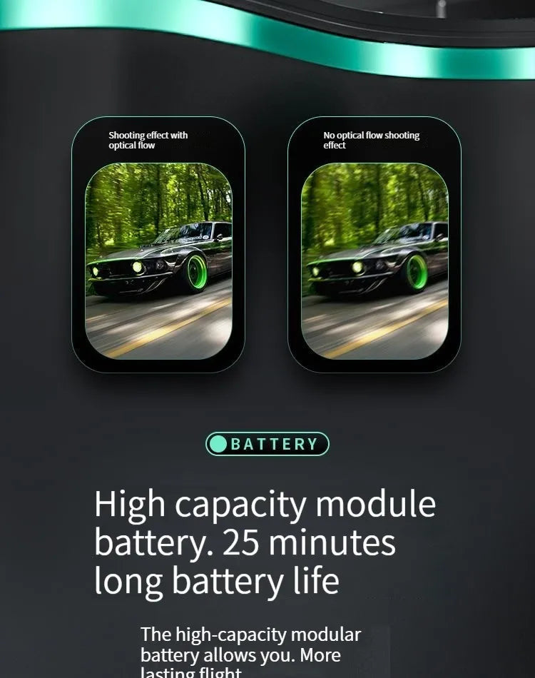 G29 Drone, high-capacity modular battery allows you: 25 minutes long battery