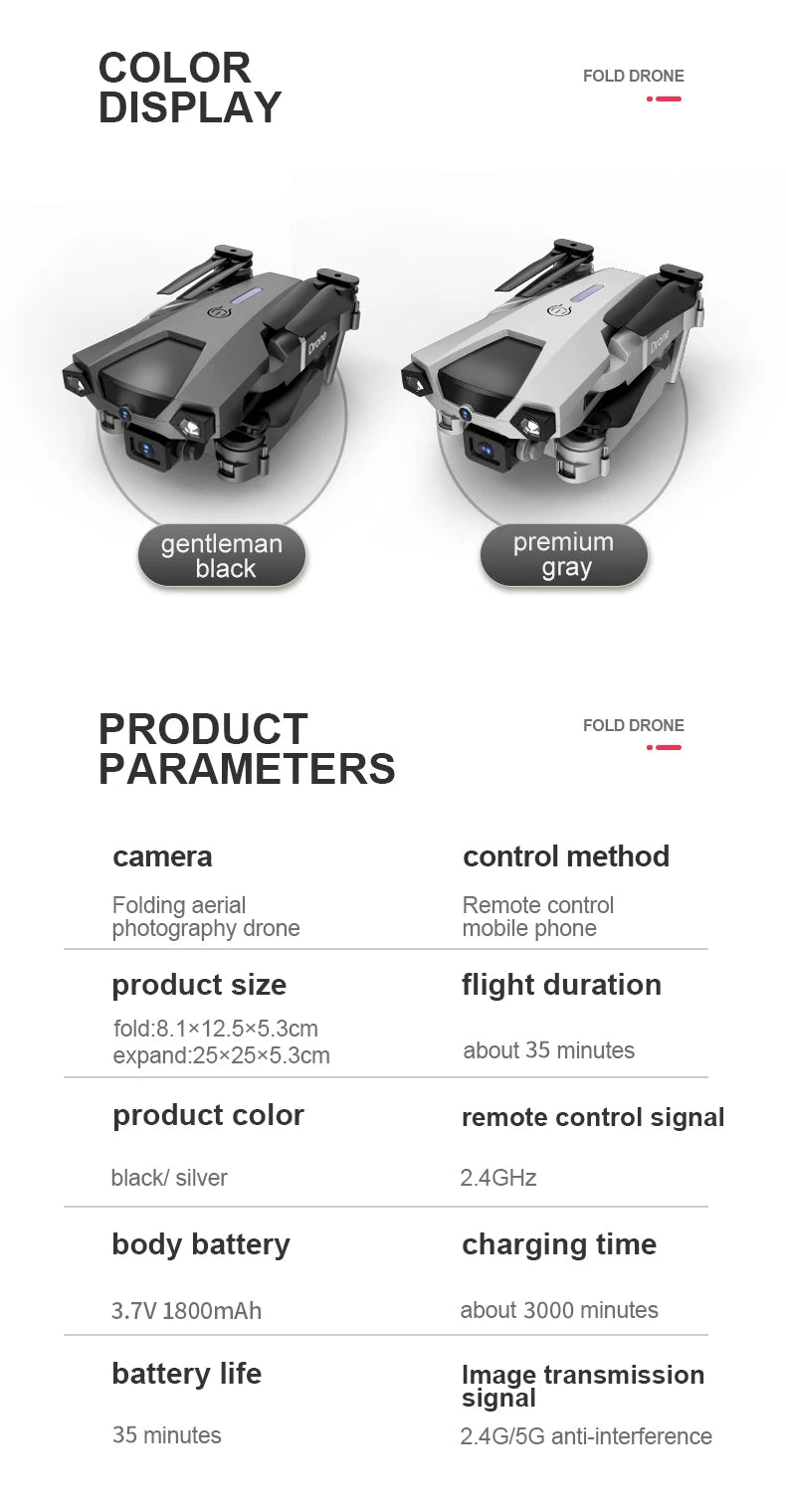 P5 Pro Drone - 2023 New Drone 8k HD Camera 5G WiFi Fpv ESC Aerial Photography RC Quadcopter Optical Flow Fixed Height Folding Dron Aircraft Toy 29 P5 Pro Drone, p5 pro drone features : 8k uhd