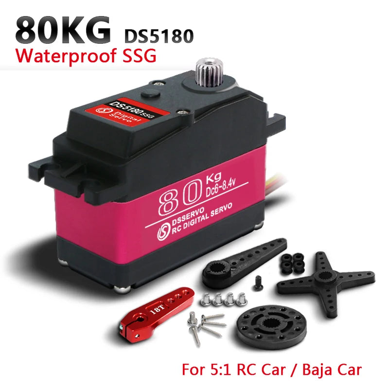 DSServo, 80KG DS5180 Waterproof SSG 2 KgsAv_ 80
