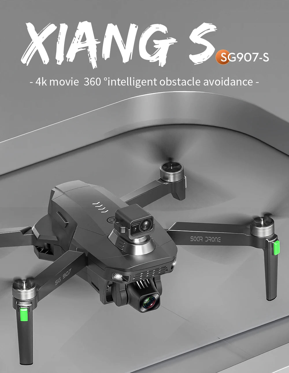SG907S Drone, XIANG $ SG9O7-S 4k movie 360 %inte