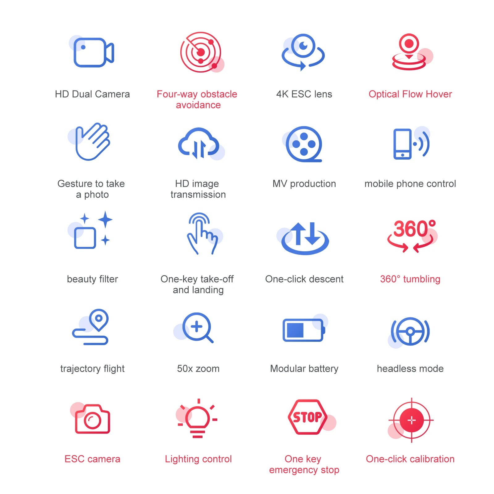 S99 Drone - Dual 4K HD WIFI FPV 2.4GHz Four-Sided Obstacle Avoidance With Light Four-Axis Folding Remote Control Helicopter Toy 28 S99 Drone, 4k esc lens optical flow hover avoidance gesture to take