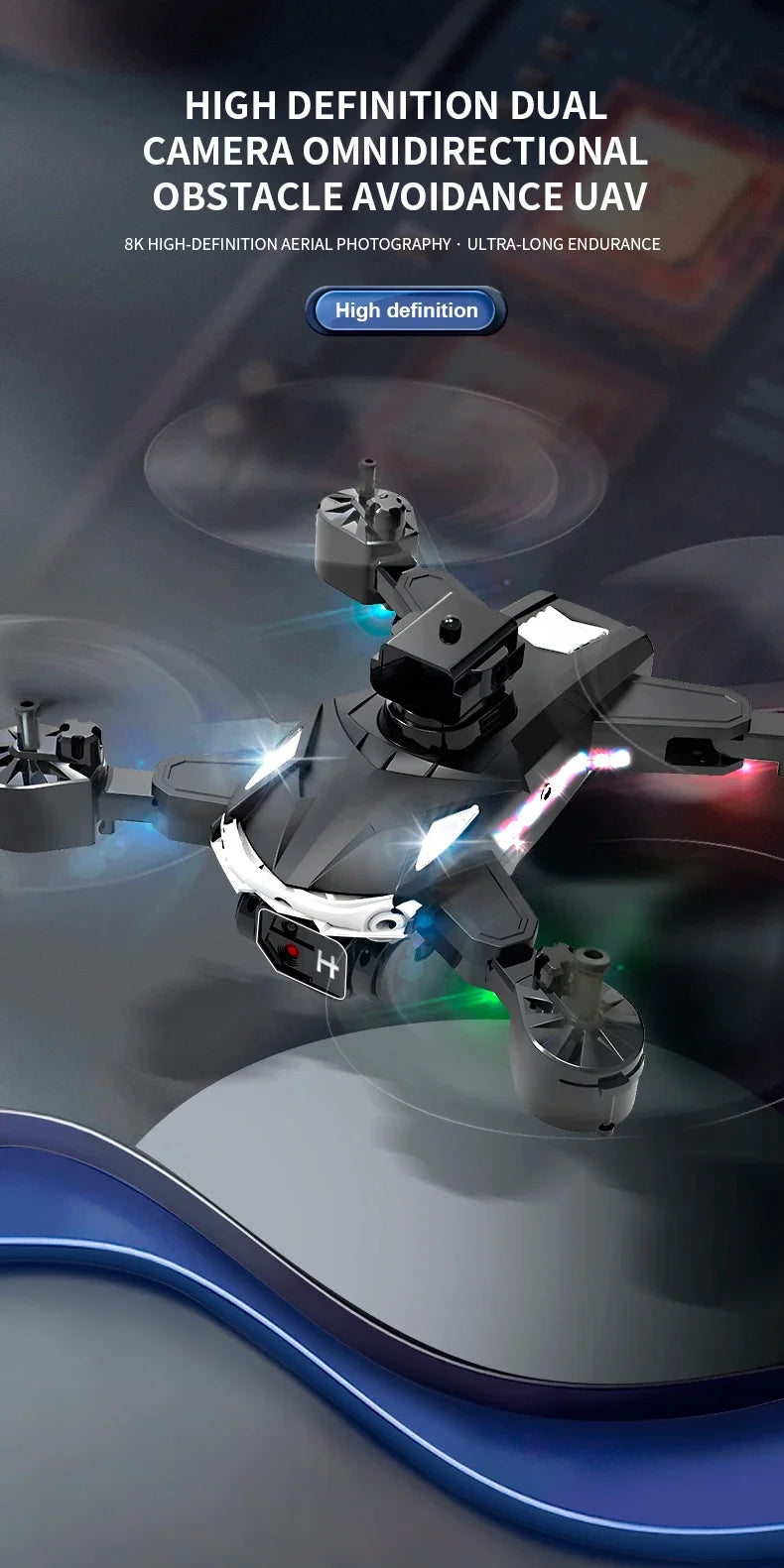 109L Drone, high definition dual camera omnidirectional obstacle avoidance uav