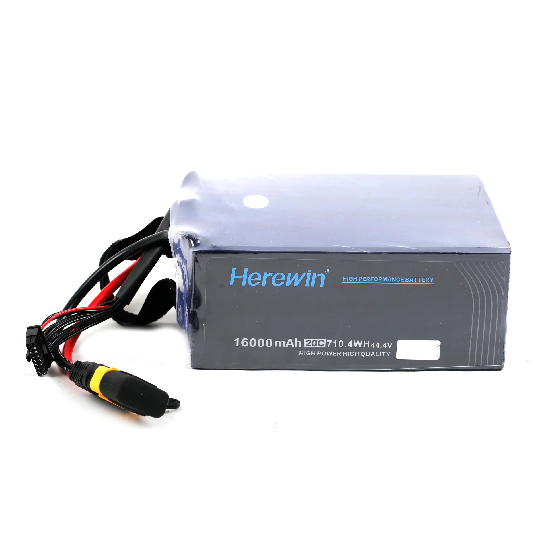 Herewin 12S 16000mah 20C Soft Case Lithium Battery, The Herewin high-performance battery has 16,000mAh capacity and 20C soft case design for use in drones.