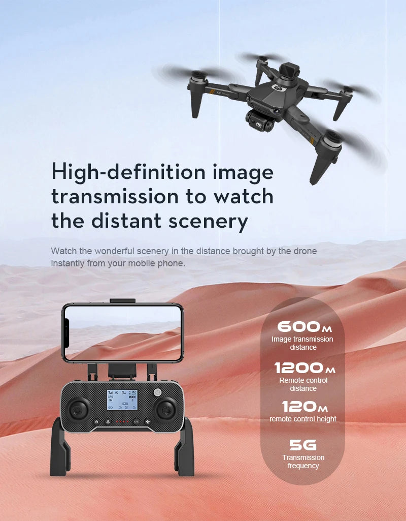 XYRC K80 PRO MAX GPS Drone - 4K Professional 8K Dual HD Camera Laser Obstacle Avoidance Brushless Folding Quadcopter RC Helicopter 36 XYRC K80 PRO MAX GPS Drone, high-definition image transmission to watch the distant scenery .