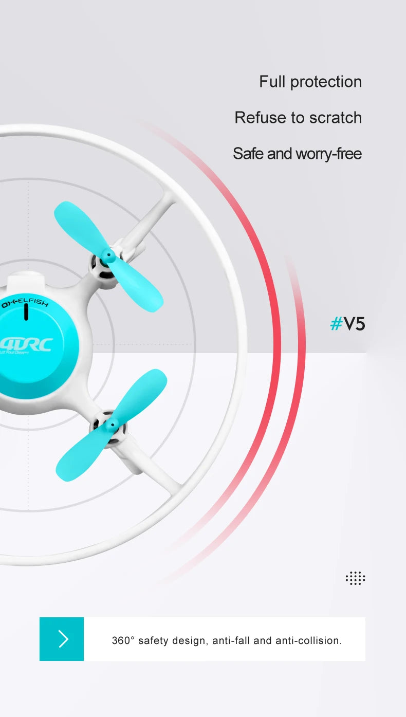 4DRC V5 Mini Drone, full protection refuse to scratch safe and worry-free o +e