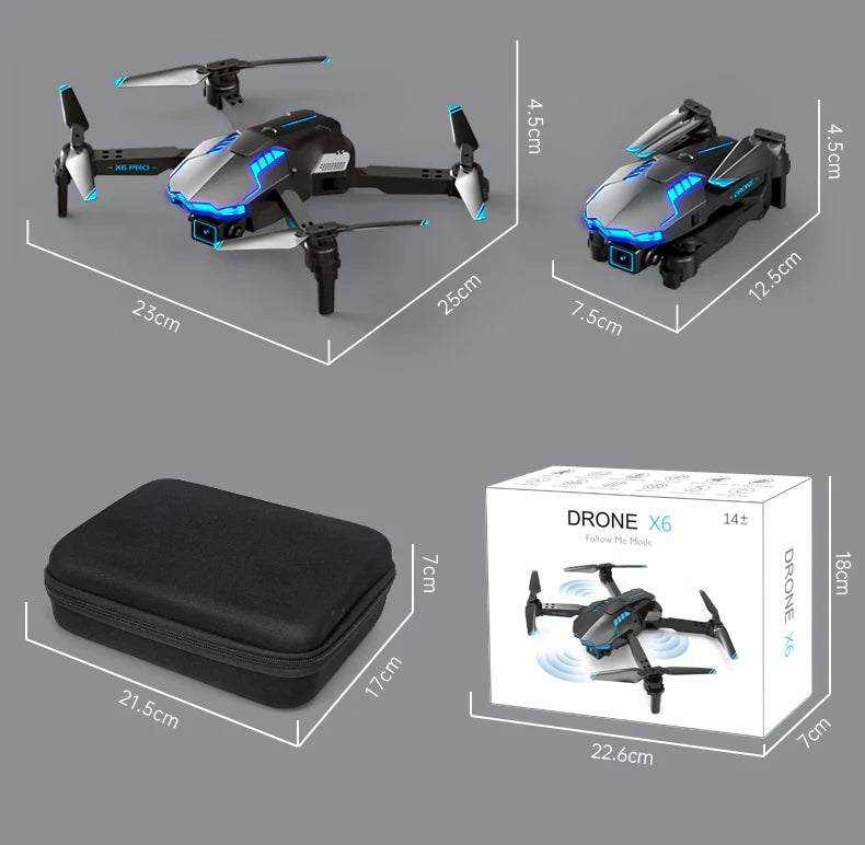 X6 pro Drone, the picture may not reflect the actual color of the product .
