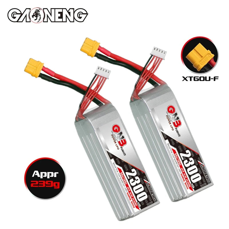 GNB 4S 14.8V 2300mAh 50C/100C LiPo Battery for Drone