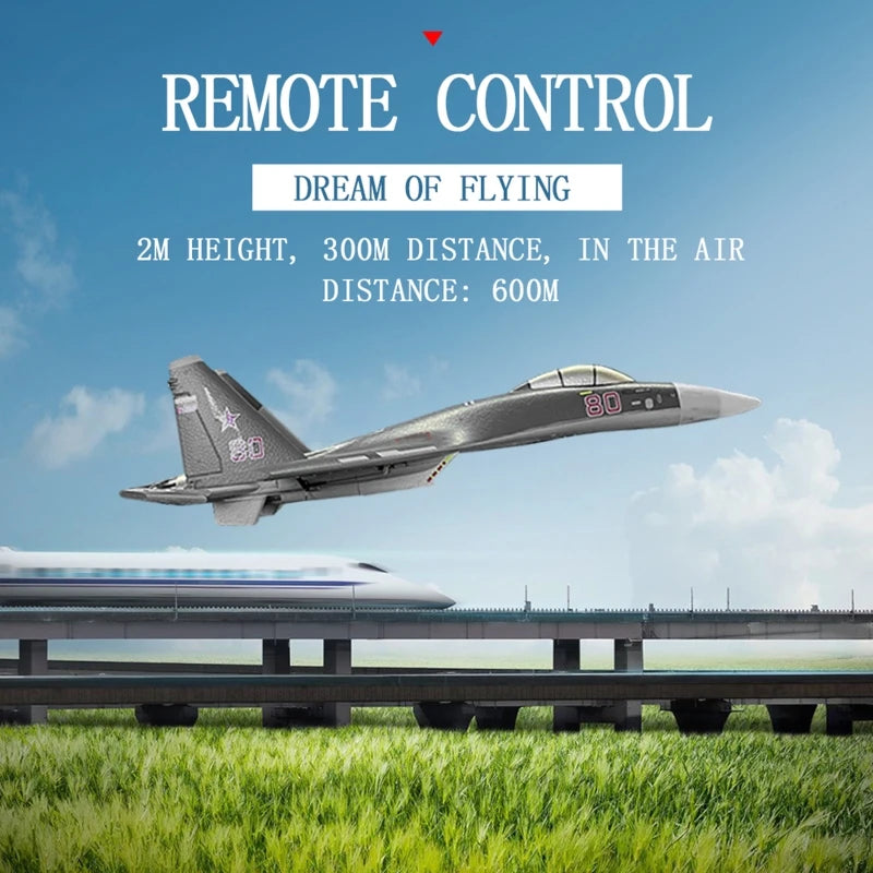SU35 2.4G 4CH Stunt RC Aircraft, REMOTE CONTROL DREAM OF FLYING 2M HEIGHT,