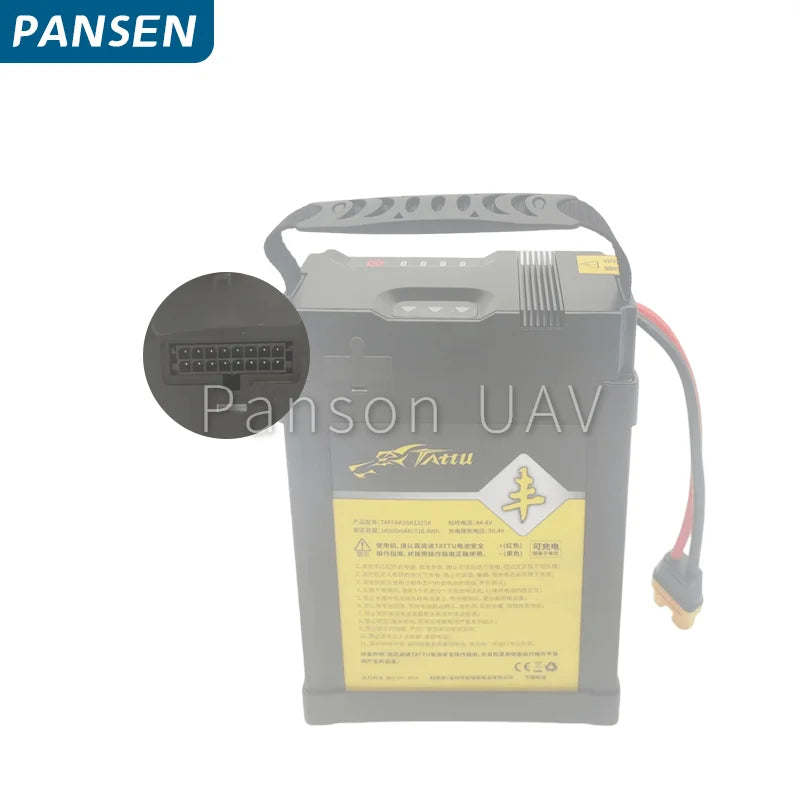 TATTU 44.4V 16000mAh 15C 12S 710.4 Wh Lithium-Polymère Rechargeable Batterie lipo batterie pour EFT BRICOLAGE RC Drone AÉRONEF S Agriculture Drone Battery 10 JCaCiueaoerni Raademdtgi