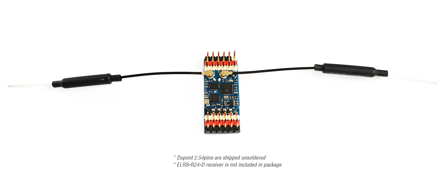 MATEK CRSF-PWM, Dupont 2.54pins are shipped unsoldered ELRS-R24-