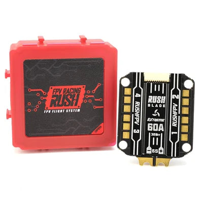 RUSHFPV RUSH BLADE V2 Stack, Rush Blade V2 stack, a composite material airplane with RC parts and accessories.