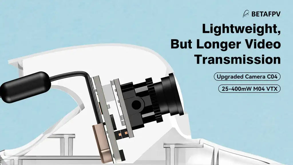 BETAFPV Cetus X, BETAFPV Lightweight; But Longer Video Transmission Upgraded Camera CO4 25-40