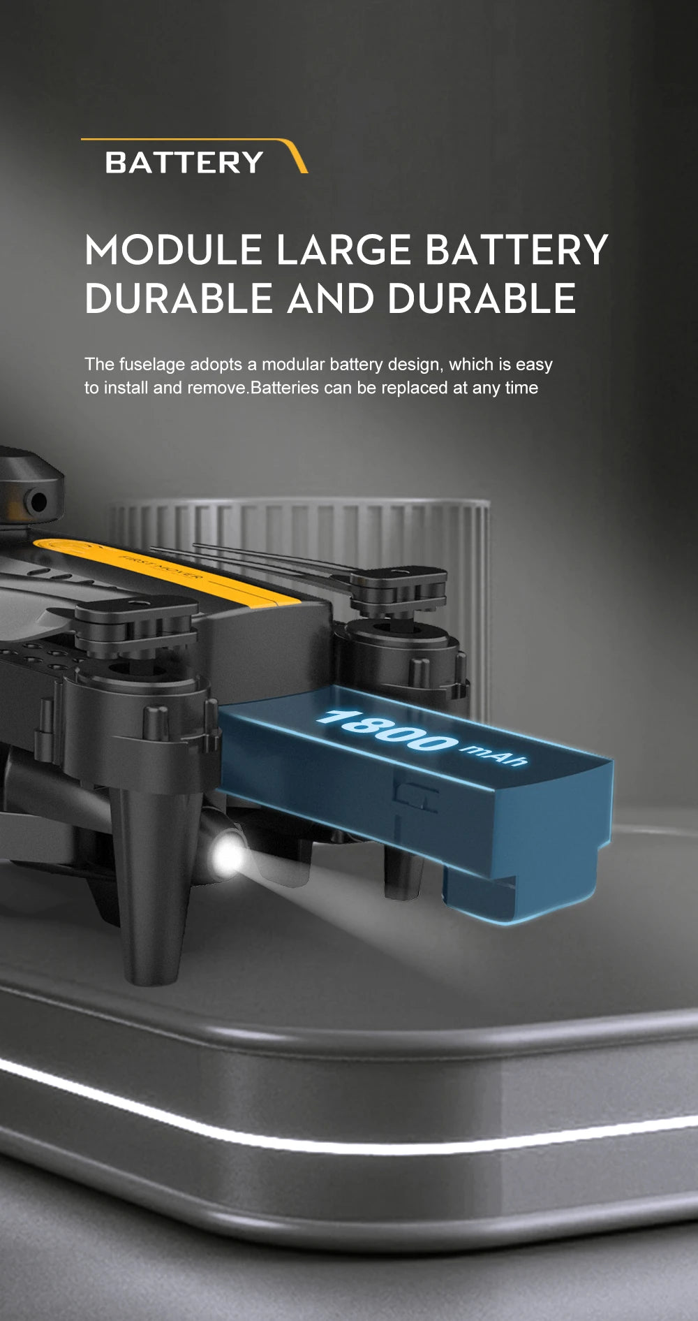 LSRC XT2 Drone, battery module large battery durable and durable the fuselage adopts a