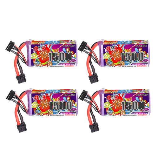 4Pcs GaoNeng GNB 6s HV 22.8v 1500mAh 120c/240c Lipo Battery For FPV Drone