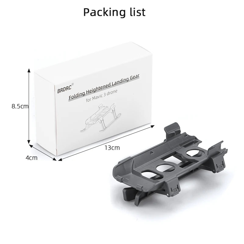 Foldable Landing Gear, Packing list for 8.Scml 13cm 4cm Gear Landing Height