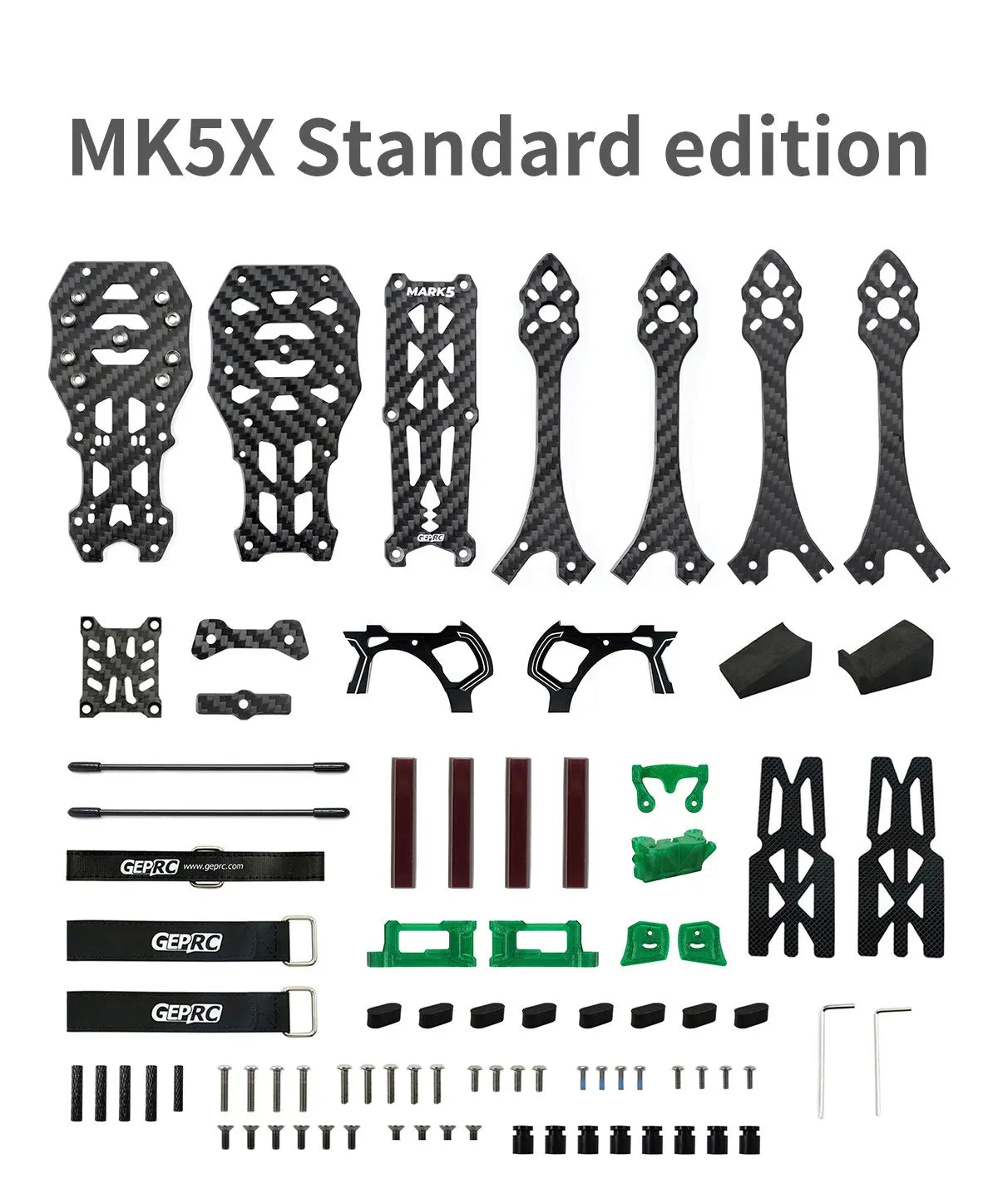 GEP-MK5D O3 MK5X to MK5D Conve DeadCat Frame, FPV Freestyle RC Racing Drone Mark5 - Parts Propeller Access