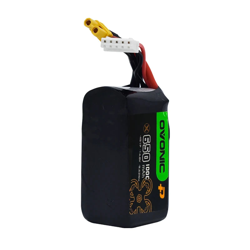 Ovonic 4S 14.8V 650mAh 100C Bateri Lipo untuk FPV Drone Dengan Palam XT30