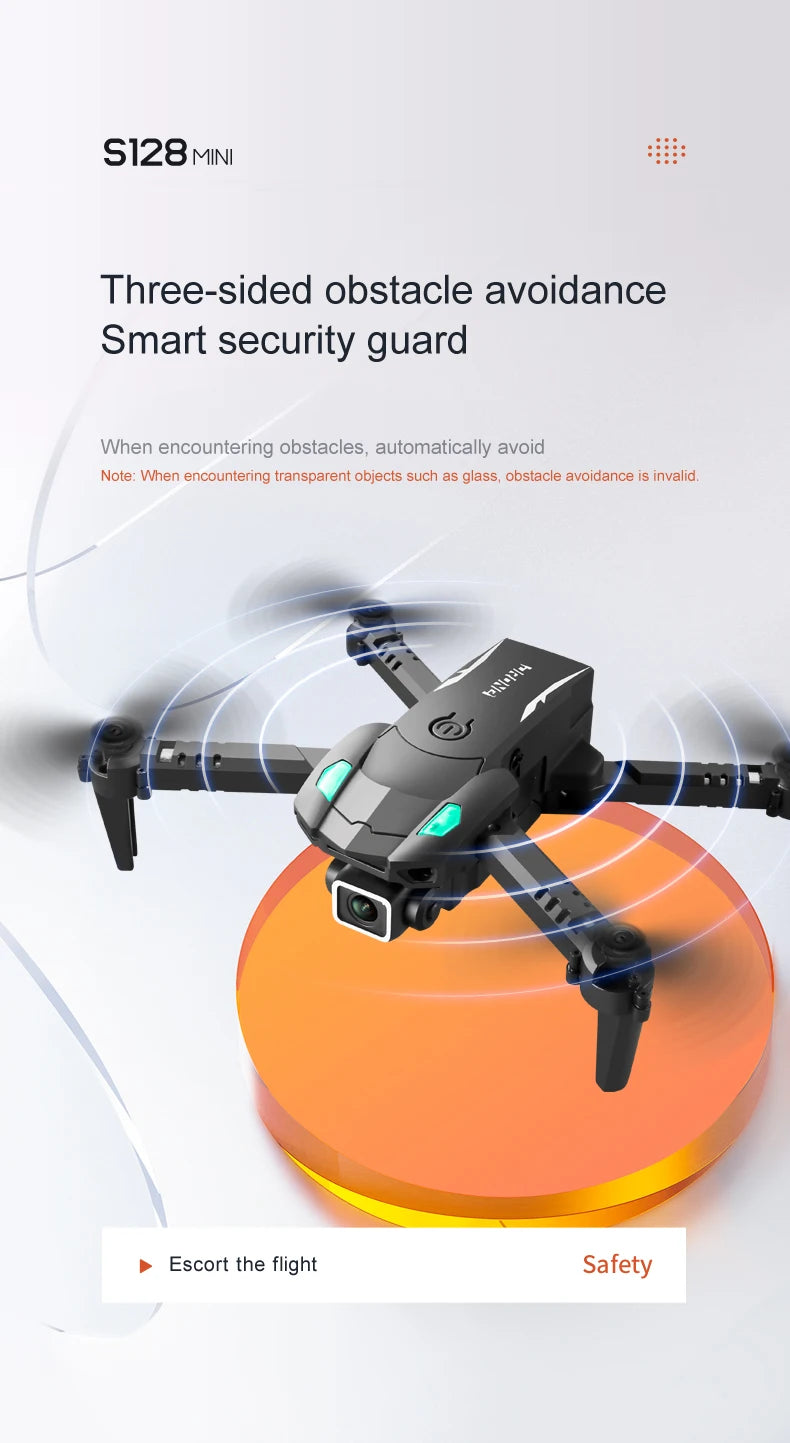 XYRC S128 Mini Drone - 4K HD Camera Three-sided Obstacle Avoidance Air Pressure Fixed Height Professional Foldable Quadcopter Toys 21 XYRC S128 Mini Drone, s128mini three-sided obstacle avoidance smart security guard