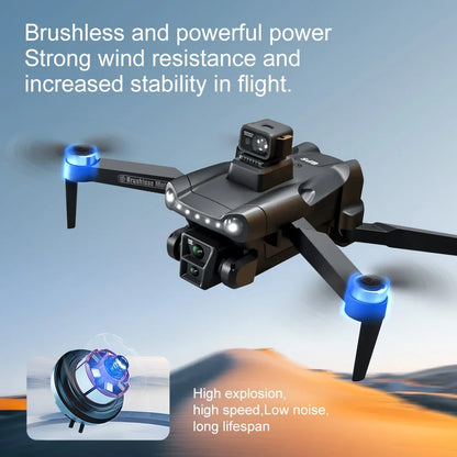 V198 MAX PRO Drone, The Max Pro drone has a brushless motor with strong wind resistance and stability, as well as high speed, low noise, and a long lifespan.