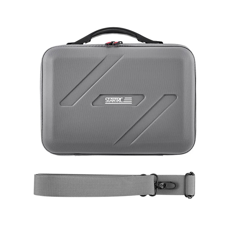 STARTRC Shoulder Bag for DJI Flip Drone, PU Portable Storage Case for Fly More Combo, Fits RC2/RC‑N3 Remote, Gray