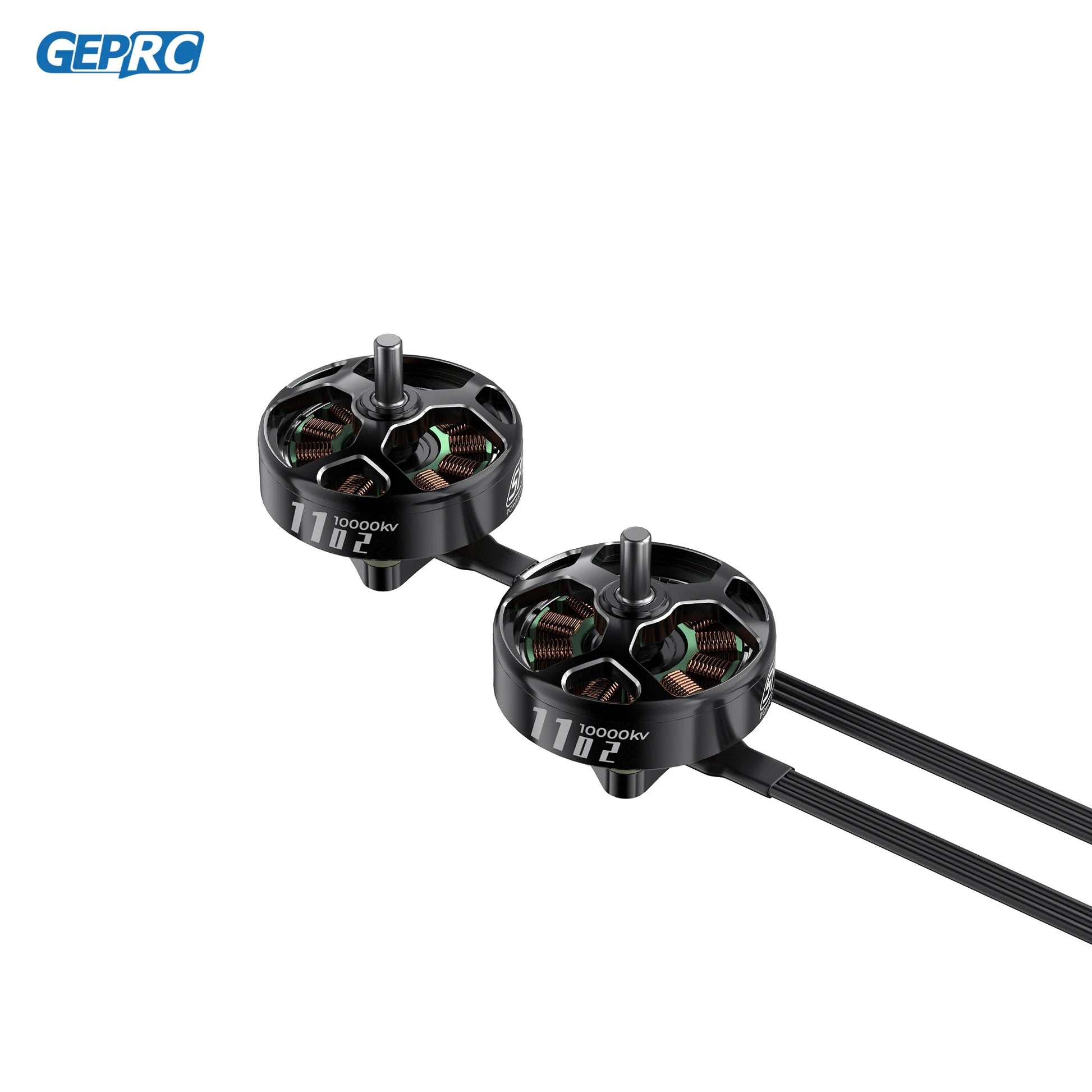 GEPRC SPEEDX2 1102 10000KV Motor - ESC 12A Brushless Motor Black with Mini 1.6 -2 Inch RC FPV Racing Drone Multicopter Accessories