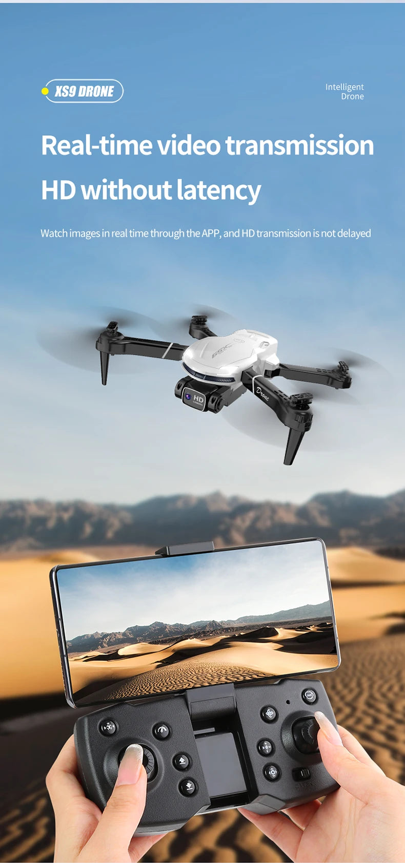XS9 Drone, XS9 DRONE Intelligent Drone Real-time video transmission HDwithout latency