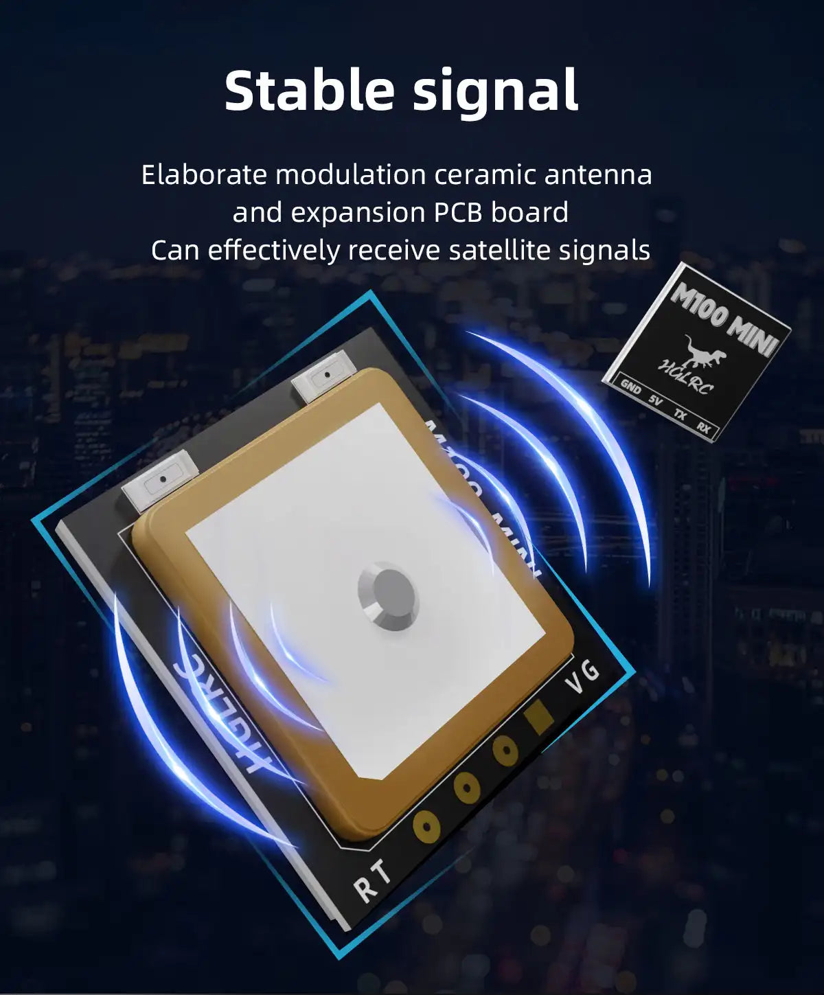 Stable signal Elaborate modulation ceramic antenna and expansion PCB board Can effectively receive satellite