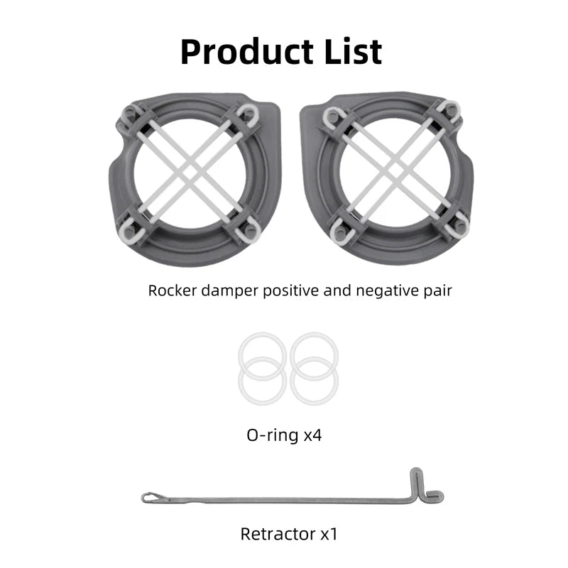 Product List Rocker damper positive and negative pair O-ring x4 Retractor