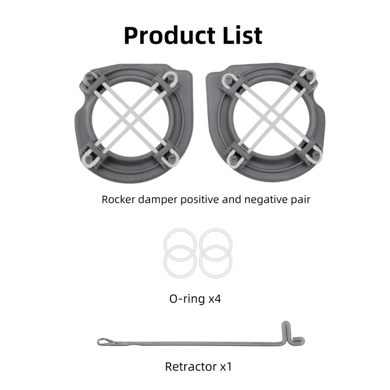 Rocker Speed Controller for DJI Mini 3 Pro/Mavic 3/Mini 2/Air 2S Joystick Holder Base Mount Drone RC-N1 Accessories 14 Product List Rocker damper positive and negative pair O-ring x4 Retractor