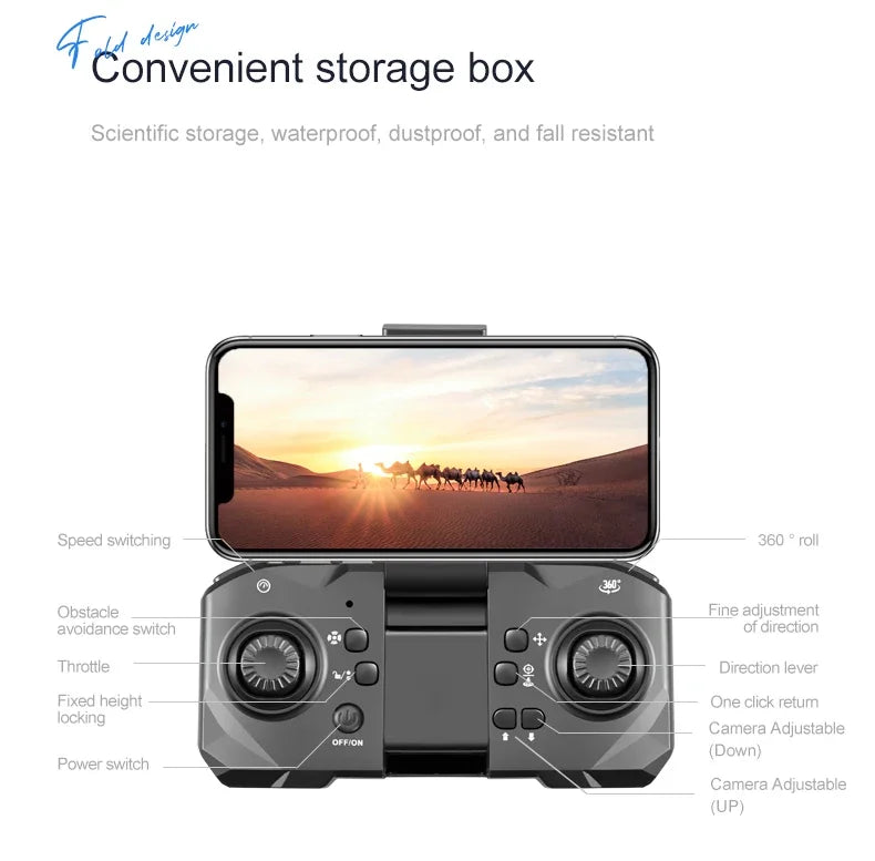 S115 Drone - 8K Professinal With Three Camera Wide Angle Optical Flow Localization Four-way Obstacle Avoidance Quadcopter 22 S115 Drone, aesig convenient storage box scientific storage, waterproof; dustproof