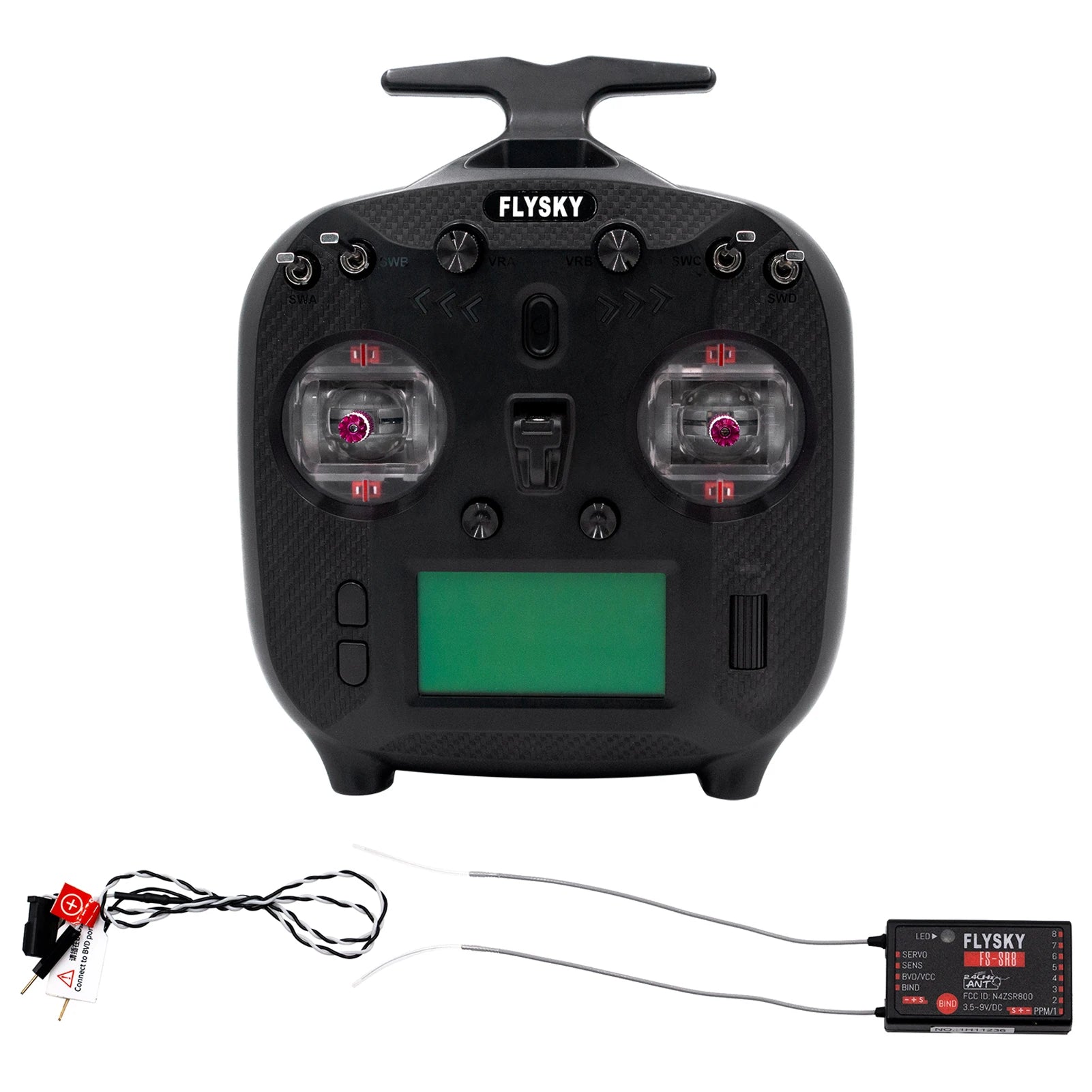 FLYSKY FS-ST8 2.4GHz 8CH Transmitter, FLYSKY SERVO SENS FS-SRB BVDNvcC