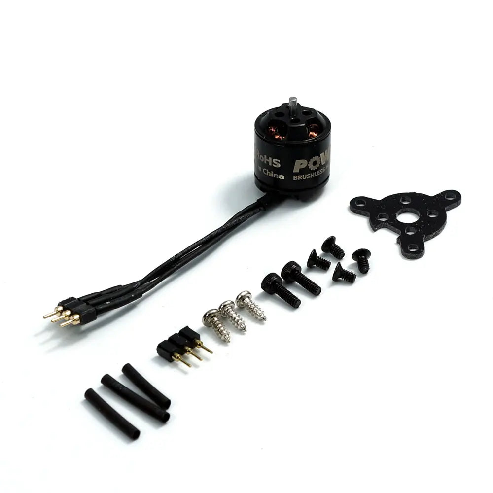 PowerX MC1106 3800KV 1S–2S Brushless Motor Kit with 5A ESC + 5030 Prop + Mount for Micro RC Plane & FPV Drone