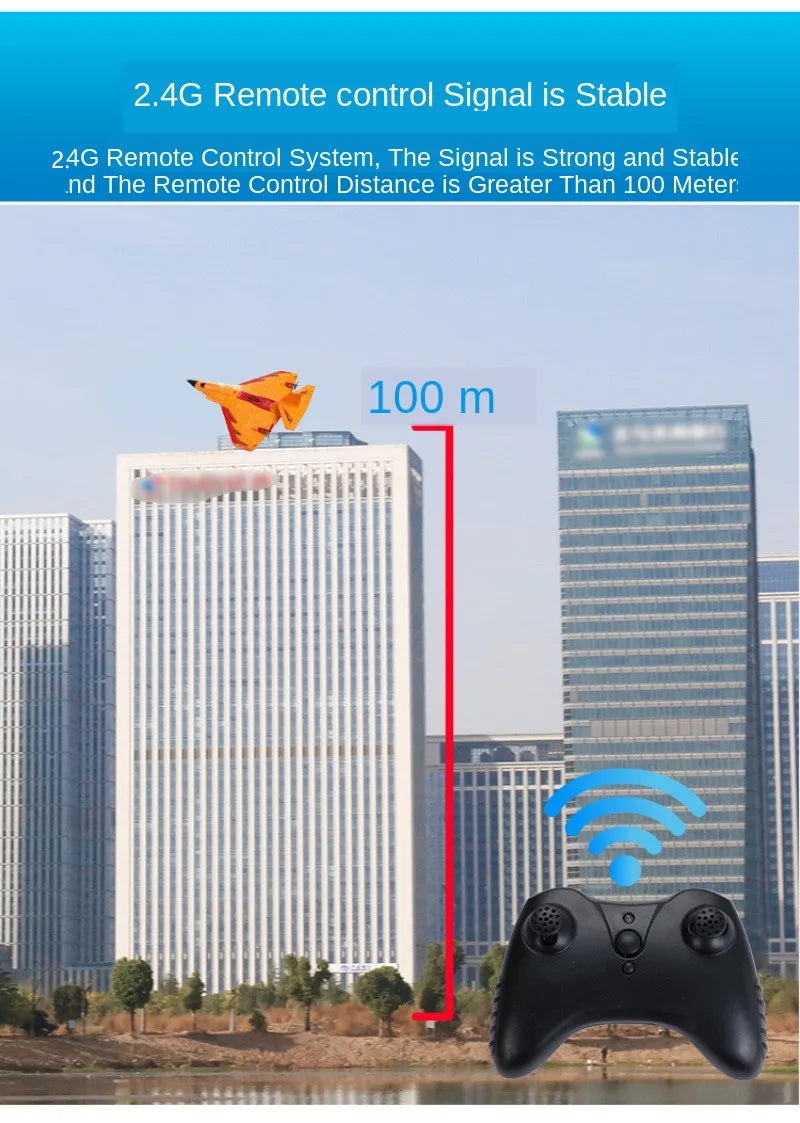X320 3-1 RC Plane, 2.4G Remote control Signal is Stable 24G Remote Control System, The Signal is Strong