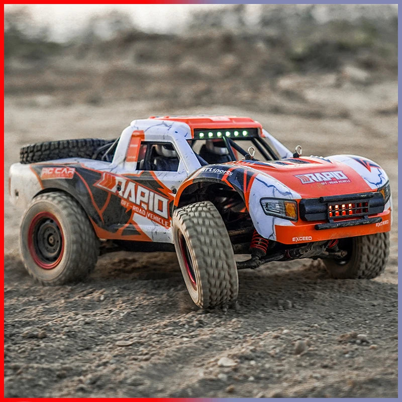 Rc Truck DISHUO Q130 1/16 4x4, 50KM/H or 75+km/h, Brushless/Brushed, 2.4G RTR, LED, 80–120M Range, 7.4V Li‑ion