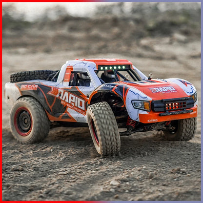 Rc Truck DISHUO Q130 1/16 4x4, 50KM/H or 75+km/h, Brushless/Brushed, 2.4G RTR, LED, 80–120M Range, 7.4V Li‑ion