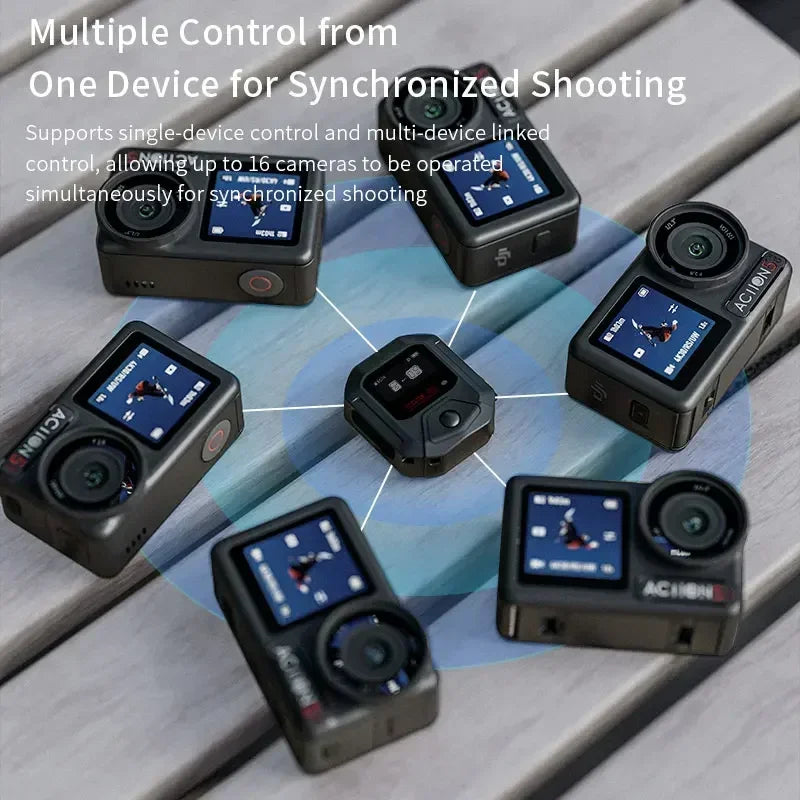 STARTRC GPS Bluetooth Wireless Remote Controller, Multiple control for synchronized shooting, supports up to 16 cameras via single or linked device operation.