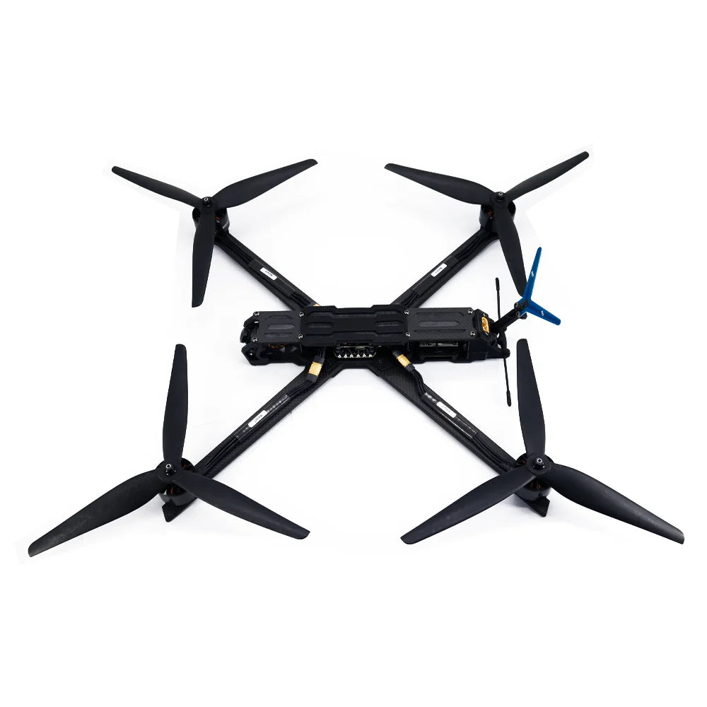 The Beyondsky 10inch FPV Drone has specifications including brand name, compatible drone brand, origin, model number, and features like analog VTX and heavy payload capacity.