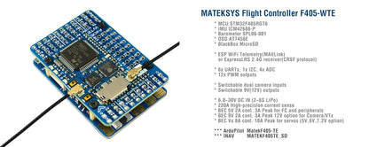 MATEK F405-WTE, MATEKSYS Flight Controller F4O5-WTE McU STM32FA