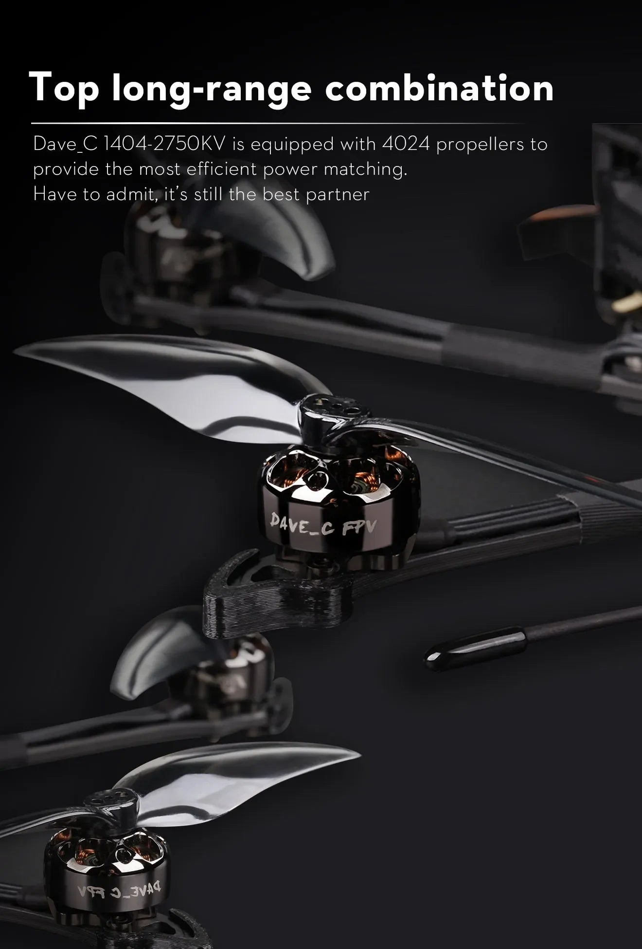 FLYWOO Explorer LR 4 HD Walksnail Sub250 Micro Long Range 10 Dave_C 1404-2750KV is equipped with 4024 propellers to provide