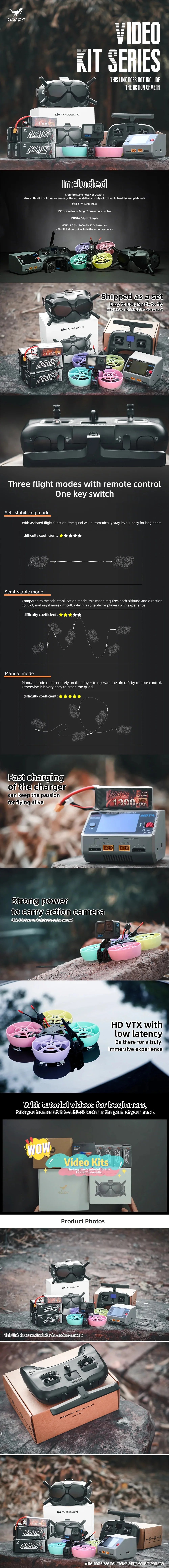 HGLRC Racewhoop30 Cinematic RTF Kit, #DJI FPV V2 gogg 1*HOTA Dbpro charger