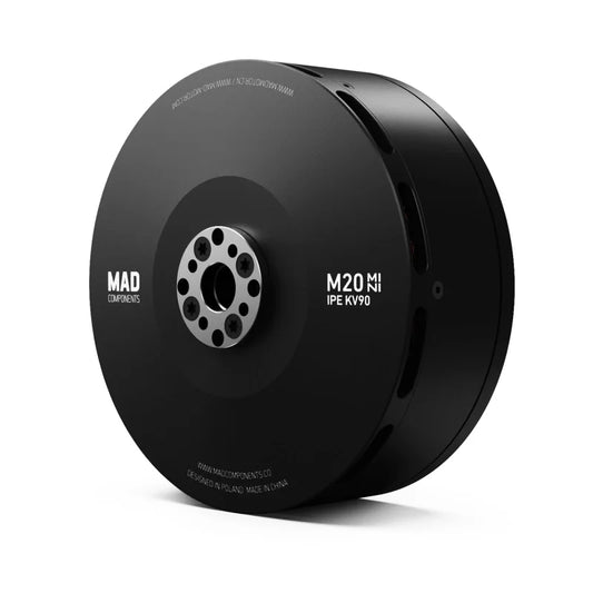 MAD M20 MiNi IPE Drone Motor, Compact MAD M20 IPE drone motor with KV900 specs and swappable parts, reaching 3000 RPM.