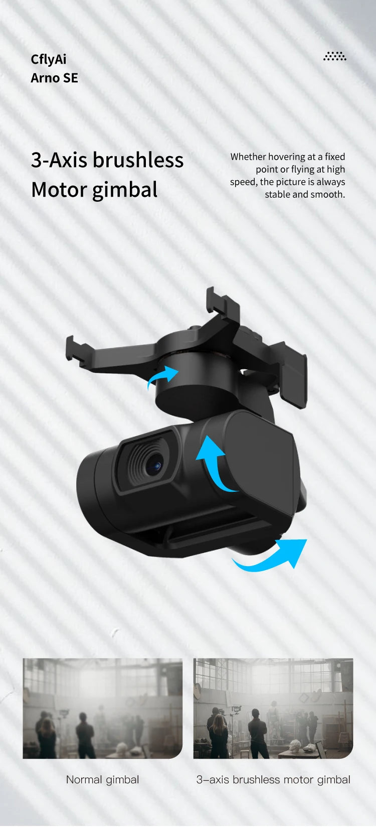 C-FLY Arno SE MAX Drone - Profesional 4K HD Camera 3-Axis Micro Gimbal 5G Wifi GPS Drone With HD Camera FPV Brushless Foldable RC Quadcopter Professional Camera Drone 27 C-FLY Arno SE MAX Drone, CflyAi Arno SE 3-Axis brushless gimbal