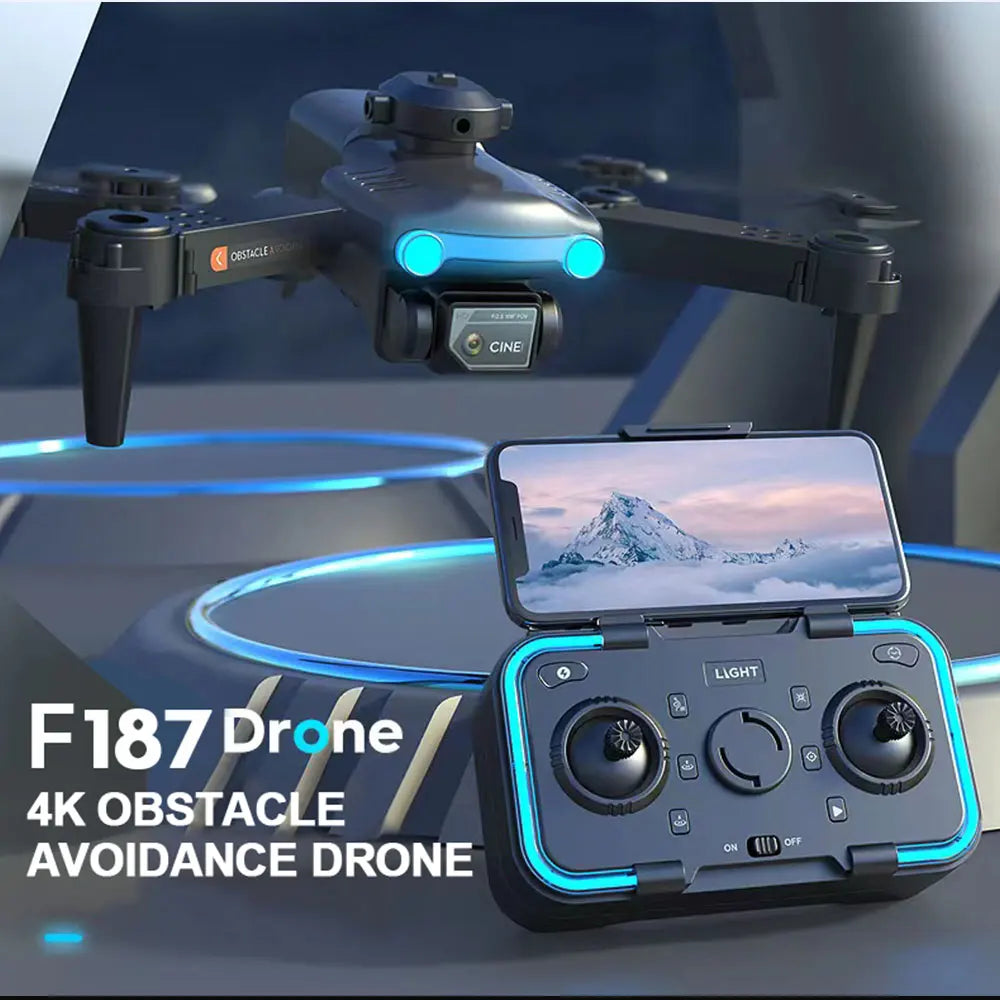 F187 Drone, cine light f187 drone 4k obstacle off avoidance drone (