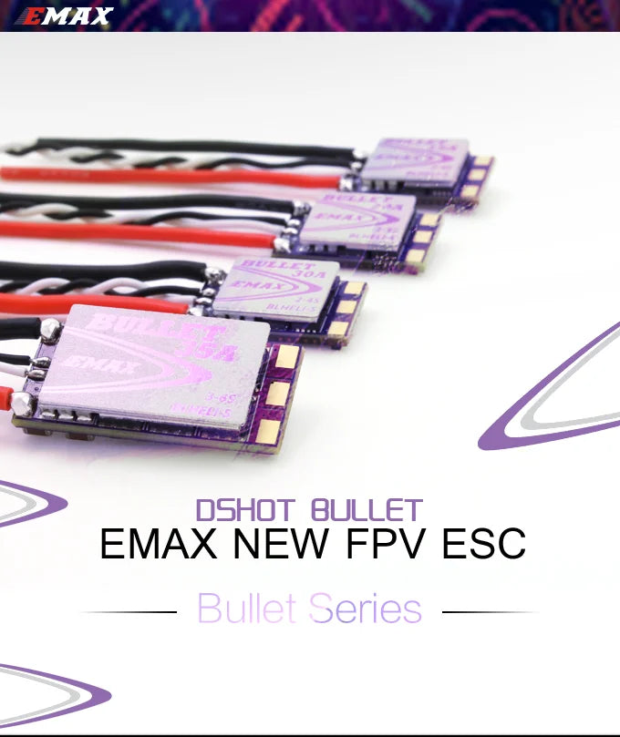 EMAX D-SHOT Bullet Series 30A 2-4S BLHELI_S ESC, EMAX D-SHOT Bullet Series