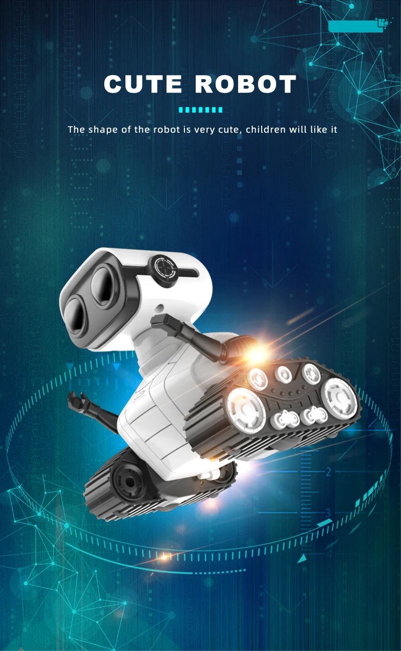 Smart Robot Rechargeable RC Ebo Robot - Toy, CUTE ROBot The shape of the robot is very cute, children will like