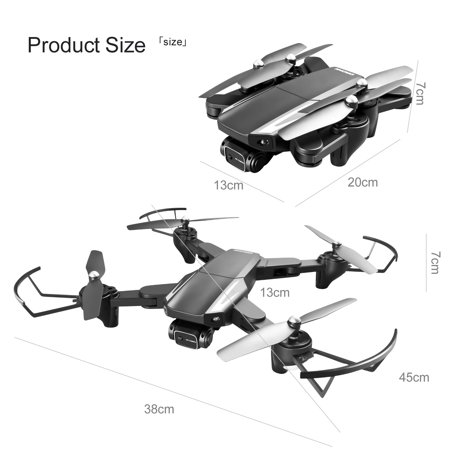 S93 Drone, product size tsize] 9' 13cm 20cm
